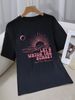 Women's Casual Round Neck Short Sleeve T-Shirt Multi-Color American Style Simple Fashionable Sports Top Solid Printed Loose Fit_ecoleips.com