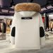Winter Fashion Unisex Short Puffer Jacket, Thickened Warm Coat With Hood, Slim Fit For Men And Women, Casual Streetwear (Black, Beige)_ecoleips.com