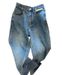 Women's Clothing Design Leather Label High Waist Mopping Small Jeans For Women Autumn And Winter Loose Wide Leg Versatile Casual Straight Trousers_ecoleips.com
