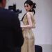 Women's Clothing Gold Evening Dress Niche Swing Collar Backless Dress Sequin Party Long Slim Slit Catwalk Dress Skirt_ecoleips.com
