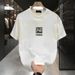 Men's Trendy Short Sleeved T-Shirt Round Neck 100% Pure Cotton Handsome And Stylish Exclusive For Adults_ecoleips.com