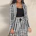 Women's Clothing sexy cardigan print long sleeve two piece suit nightclub clothes_ecoleips.com