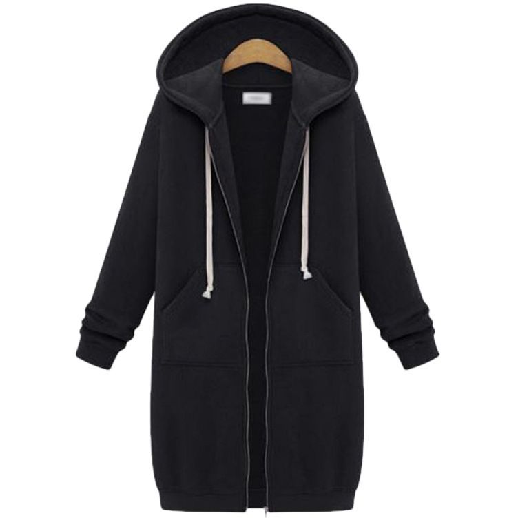 Women's Thickened Fleece Lined Hooded Sweatshirt Korean Style Loose Fit Versatile Chic Autumn Winter Top_ecoleips.com