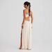 Elegant Sleeveless Side Slit Summer Dress For Women Simple Sexy Corset-Style Dress Backless Design Lightweight & Comfortable Fabric_ecoleips.com