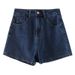High-Waisted Korean Style Denim Shorts For Women Summer Loose Casual Slimming Petite Hot Pants_ecoleips.com