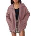 Women's Oversized Biker Jacket Faux Leather Coat Long Sleeve Motorcycle Outerwear For Fall Winter Fashion_ecoleips.com