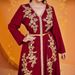 Women's Clothing Muslim Women's Fashion Casual Large Size V Neck Loose Waist Dress_ecoleips.com