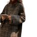 New Plaid Coat For Women, Autumn Winter, Korean , Petite, Loose, Stylish, Thick Woolen Coat, European And American_ecoleips.com