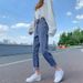 High-Waisted Adjustable Skinny Jeans For Women Trendy Korean Style Straight Leg Crop Pants Carrot Harem Pants For Summer_ecoleips.com