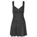 Women's Sexy Low Cut Polka Dot Print Two Piece Set with Sleeveless Tank Top And Mini Skirt European And American Style_ecoleips.com