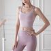 High Elasticity Fitness Sports Bra With Chest Pads Vest Slim Fit Beautiful Back Short Top Yoga Wear For Women Summer_ecoleips.com