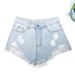 Women’s Clothing Denim Shorts Women's Sexy Ripped Raw Edge Shorts Hot Pants_ecoleips.com