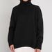 High Neck Chunky Knit Sweater – Oversized Turtleneck Pullover (Black, Beige, Blue, Green, Khaki, Orange, Pink, One Size)_ecoleips.com