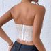 Cross-Border European And American Women's Fashion Tops Hot Selling Sexy Lace Eyelash Flower High-End Inner Wear Tube_ecoleips.com