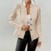 2025 European American Foreign Trade Autumn And Winter Hot-selling Button-patterned Blazer, Commuter Style, Light_ecoleips.com