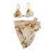 Women's Clothing Sexy Bikini Women's Steel Support Split Veil Swimsuit_ecoleips.com