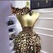 2025 Early Summer New Sleeveless Halter Leopard Print Waist-Cinching Ruched Puff Short Dress For Women_ecoleips.com