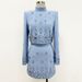 Women's Clothing celebrity fashion new heavy beaded diamond short top skirt suit two piece suit_ecoleips.com