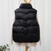 Aria Basics Off-Season Autumn Winter New Down Cotton Vest For Women, Short Style, Student Korean Version, Loose Fit, Outerwear Vest,_ecoleips.com