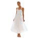 In-stock Cross-border European And American Women's Clothing, New Floral Sexy Strapless Backless Vacation-style Dress_ecoleips.com