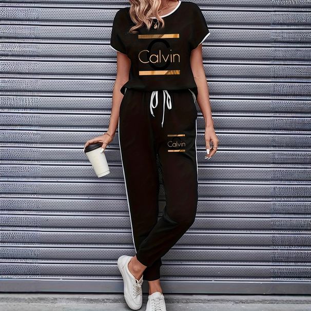 Color Block Trim Casual Suit For Women Three Piece Spring Summer Autumn Simple Loose Fit And Flattering_ecoleips.com