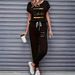 Color Block Trim Casual Suit For Women Three Piece Spring Summer Autumn Simple Loose Fit And Flattering_ecoleips.com