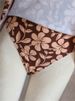 Vintage Coffee Floral Print Two Piece Swimsuit 2026 Women V Neck Slim Dress High Waist Short Swimsuit Beach Bathing Suit Bikini_ecoleips.com