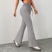 AD532 European And American 2025 Autumn New Fashion Drawstring Slimming Flared Pants, Slimming, Comfortable,_ecoleips.com