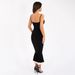 Women's Sexy Long Sleeve Cape Spaghetti Strap Strapless Slim Fit Dress_ecoleips.com