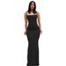 Women's Clothing Peach Pure Desire Slim Peach Hip Sling Long Fishtail Skirt_ecoleips.com