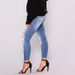 Cross-border Fashion Trend Ripped Skinny Stretch Jeans For Women, Popular European And American Foreign Trade, Available_ecoleips.com