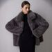 2025 Autumn And Winter Women's Clothing Solid Color Artificial Fur Jacket Women's Coat_ecoleips.com