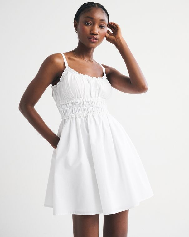 Women Summer Spaghetti Strap Floral Print Mini Dress Slimming Casual Beach Vacation Sundress_ecoleips.com