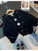 girl Autumn Winter Retro New Chinese Style Round Neck Three-Dimensional Flower Button Placket Decoration Loose Slimming_ecoleips.com