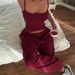 Women's Clothing Women's Spring And Summer Summer Solid Color Sleeveless Backless Sexy Suspenders Trousers Suit Female_ecoleips.com