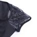 Sexy Street T-shirt Women Lace Patchwork Square Collar Short Sleeve Clothes Gothic Punk Lacing Slim Dark Top Tee Femme_ecoleips.com