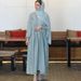 XQY500202 Middle East Spring And Summer New Style Sequin Hot Diamond Fashion Urban Casual Jacket Robe Without Headscarf_ecoleips.com