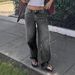 Women's High-Waisted Baggy Jeans – Oversized Straight Leg, Washed Gray Denim, Long & Flowy, Streetwear Chic For Casual & Edgy Looks_ecoleips.com