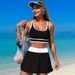 Women's Clothing Beach Sports Skirt Split Swimsuit_ecoleips.com