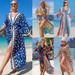 Women's Clothing Cotton Printed Cardigan Beach Skirt Bikini Shirt Swimsuit Outer Wear Sunscreen Clothing Seaside Holiday Skirt_ecoleips.com