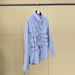 Women's Unique Woven Striped Shirt Loose Fit Slimming Trendy Long Sleeved Top Versatile New Spring Summer Style_ecoleips.com