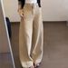 Women's Clothing High Waist Loose Straight Mopping Pants Casual Wide Leg Pants_ecoleips.com