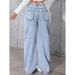 Cross-Border Foreign Trade Sweet And Spicy Style High Waist Straight Jeans For Women Summer New Loose Trendy_ecoleips.com