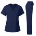 Women's Clothing Doctor's Washing Clothes Medical Work Clothes Summer Washing Clothes Thin Short Sleeved Operating Room Surgical Clothes_ecoleips.com