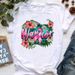 Independent Brand Short-sleeved European And American Retro High-heeled Shoes Women's T-shirt_ecoleips.com