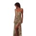 Summer Sexy Floral Print Slip Dress for Women High Waist Slimming Slit Dress Y2K Vacation Beach New 2025_ecoleips.com
