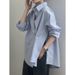 White Women's Shirt, French-style Top, 2025 Spring Autumn New Popular Style, Suitable For Layering, Long-sleeved,_ecoleips.com