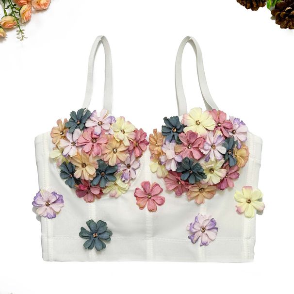 Women's Clothing Handmade Three Dimensional Small Flowers High End Cute And Sweet Style_ecoleips.com
