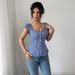 Women's Clothing Elegant Button Striped Short Sleeved Shirt Tops Women's Clothing_ecoleips.com