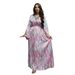 Women’s Clothing Printed Diamond Muslim Robe New Arabic Sweet Skirt_ecoleips.com